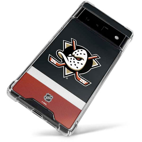 NHL Anaheim Ducks Jersey Google Pixel 6 Clear Case